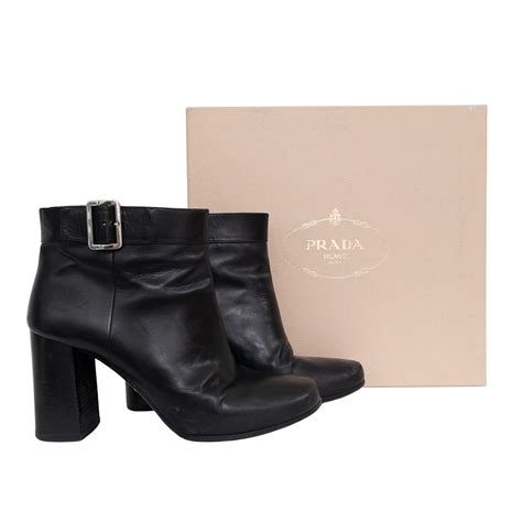 prada round toe shoes|prada ankle boots.